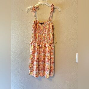 19 Cooper Multicolor Floral Dress with Ruffles Youth Girls Size Medium